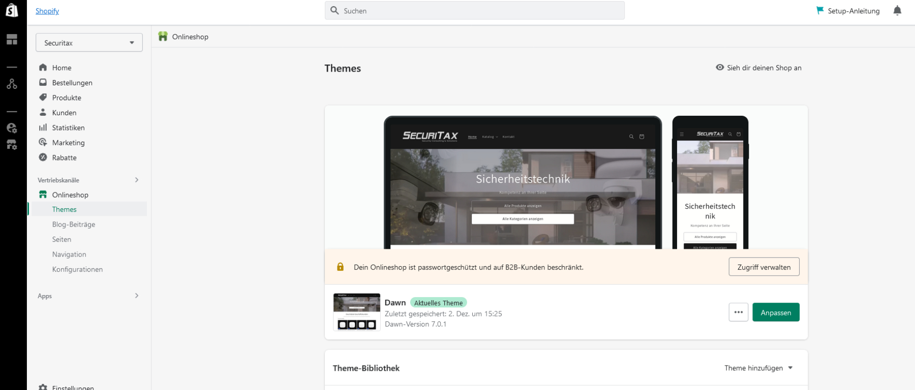 Shopify - Onlineshop erstellen